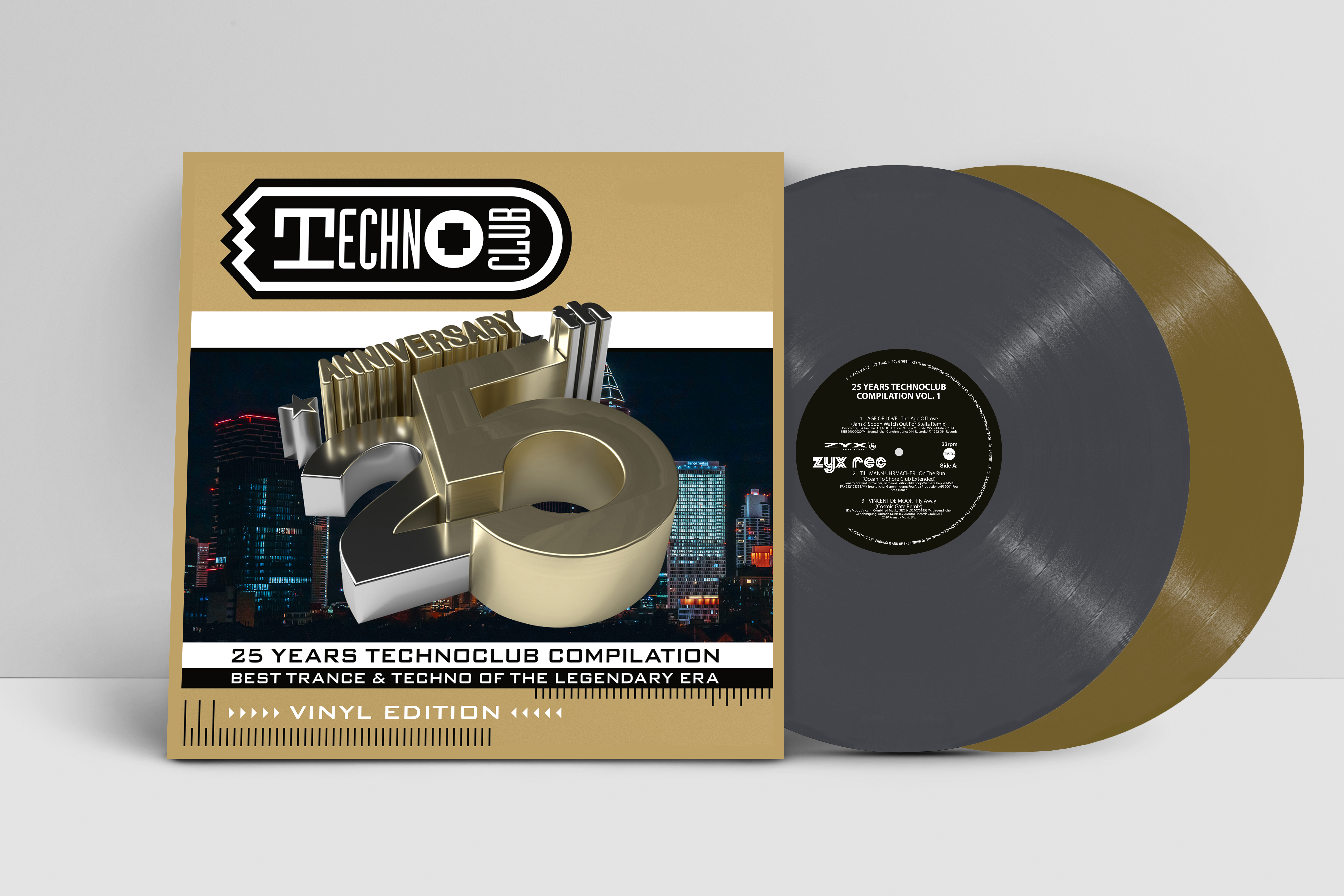 ZYX　25　Years　Vinyl　Edition　Technoclub　Compilation　Music